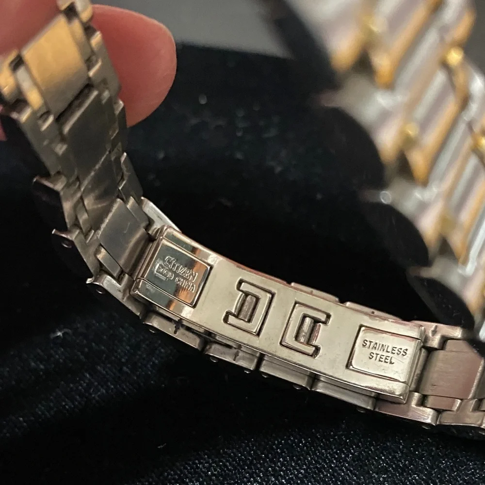 Citizen vintage Eco-Drive Silver and Gold Watch